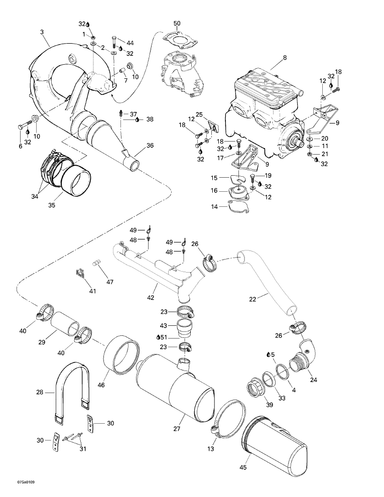 Fits 1998-5666 Sea-Doo Watercraft Rubber Pad, OEM Part # 293830062