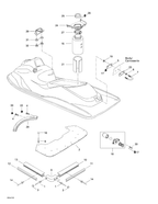 Fits 1996-2001 Sea-Doo Marine Parts Rear Vent Hose, OEM Part # 291001103