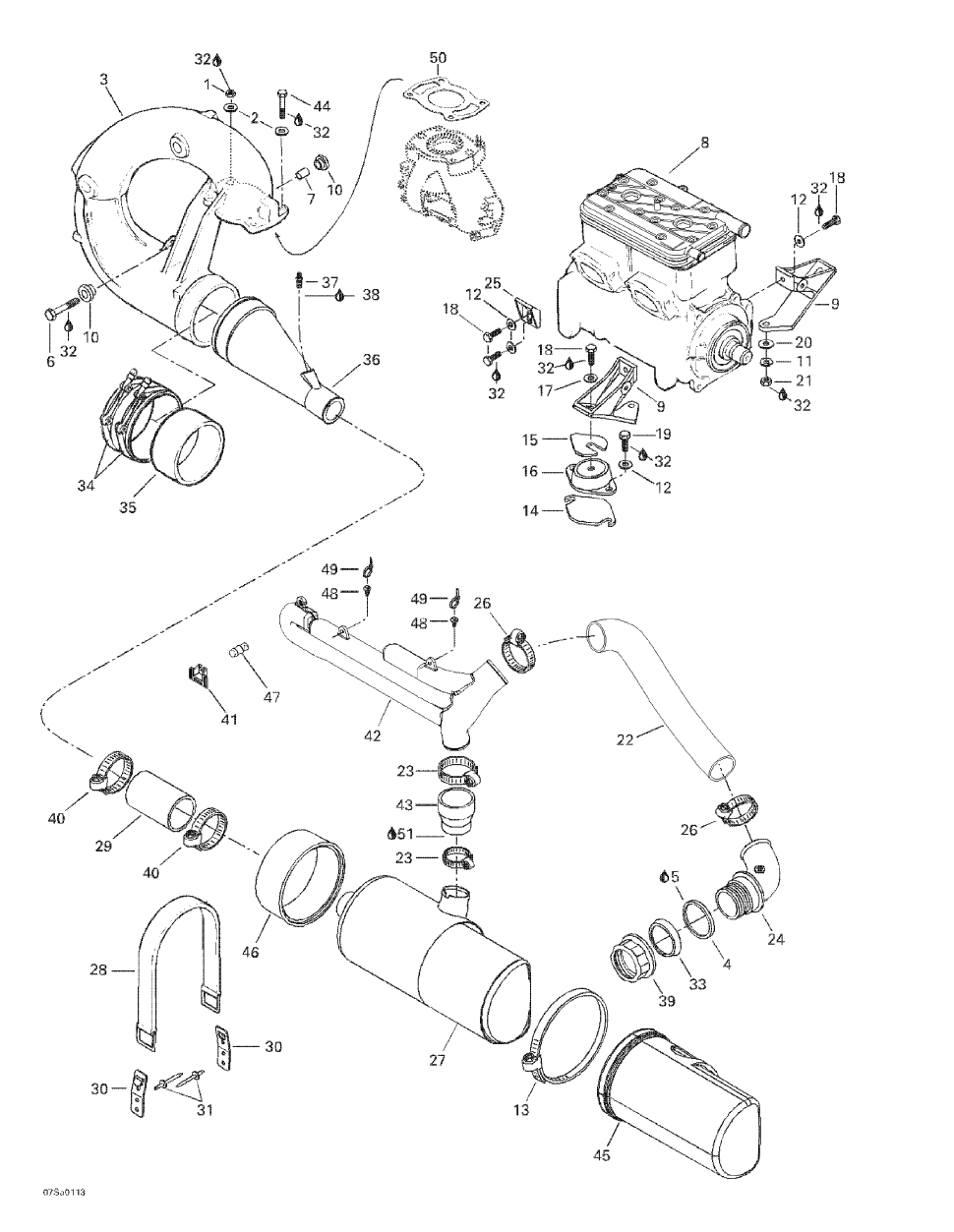 Fits 1998-5666 Sea-Doo Watercraft Rubber Pad, OEM Part # 293830062