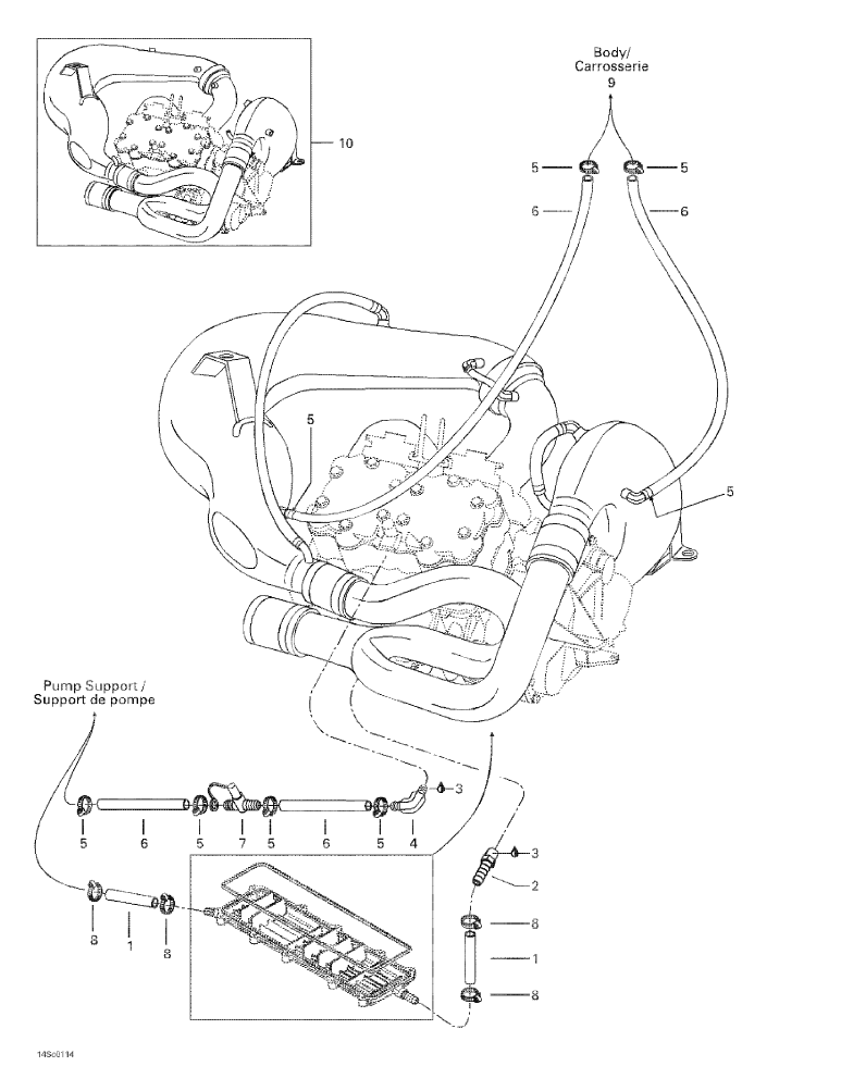 Fits 1996-2006 Sea-Doo Watercraft T-Fitting, OEM Part # 295000103