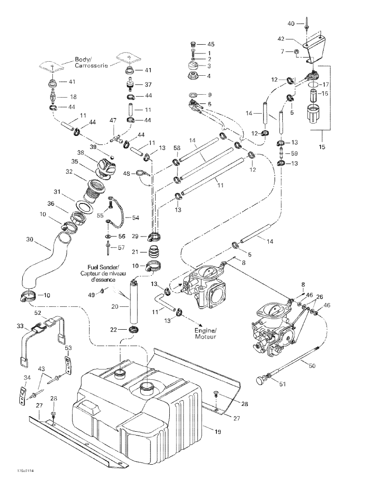 Fits 1998-2002 Sea-Doo Watercraft Choke Cable, OEM Part # 270000383