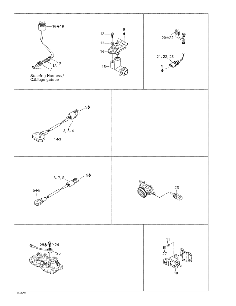 Fits 2000-2005 Sea-Doo Watercraft Speed Sensor, OEM Part # 278001996