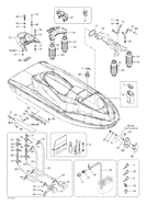 Fits 2000-2003 Sea-Doo Marine Parts LH Sponson, OEM Part # 292000617