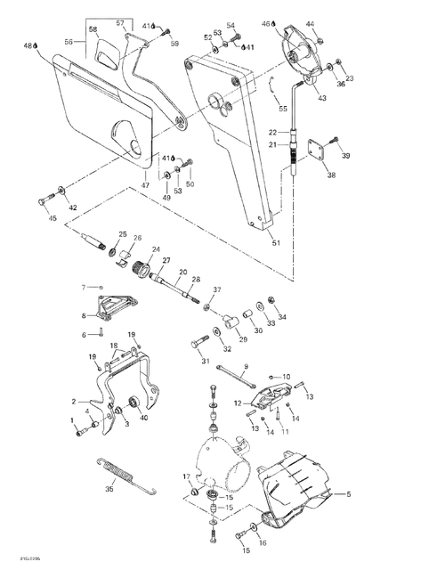 Fits 2001-2002 Sea-Doo GTX DI, 5528/5529/5540/5541 / GTX, 5526/5527/5538/5539 / GTX, 5587/5588 Reverse Cable, OEM Part # 277000958