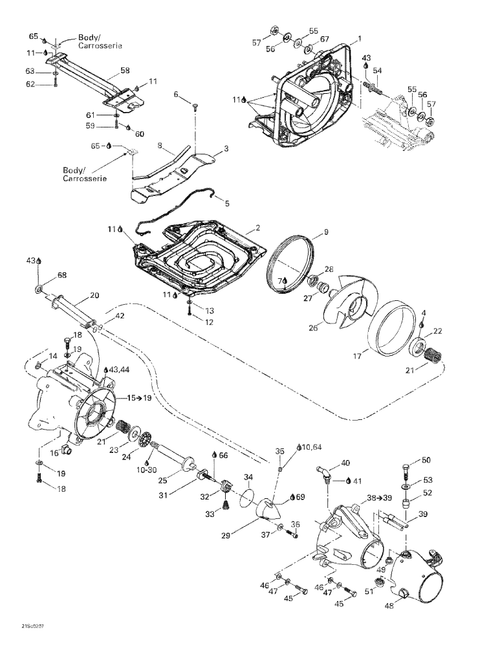 Fits 2002-2003 Sea-Doo GTI LE RFI, 6103/6104 / GTX DI, 5563/5564/5595/5596 / GTX DI, 6118/6119 Venturi, Black, OEM Part # 271001301