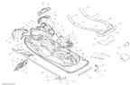 Fits 2013-2015 Sea-Doo GTI LTD 155 RH Cosmetic Panel, Magnesium, OEM Part # 269501960