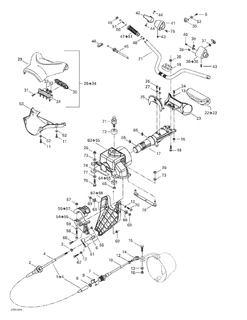 Fits 1998-5666 Sea-Doo Marine Parts Insert, OEM Part # 293450153