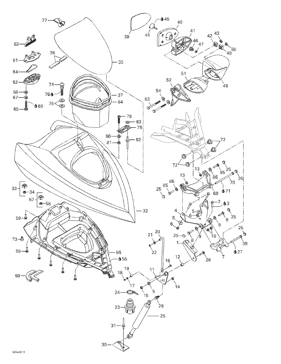 Fits 2001-2005 Sea-Doo Watercraft Spacer, OEM Part # 269501022