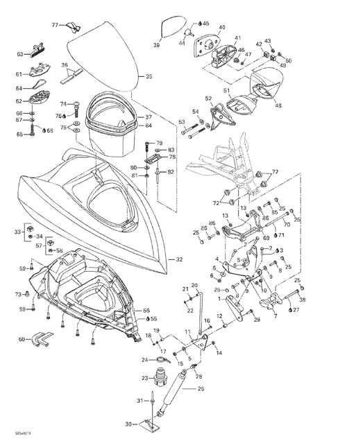 Fits 2001-2005 Sea-Doo Watercraft Spacer, OEM Part # 269501022