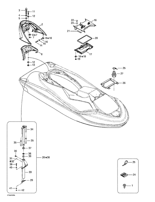 Fits 2003-2007 Sea-Doo Watercraft X-Ring, OEM Part # 293300118