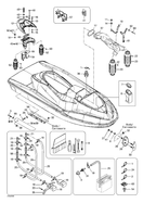Fits 2003-2005 Sea-Doo Watercraft Baffle Seal, OEM Part # 293200088