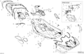 Fits 2014-2015 Sea-Doo SPARK ACE 900 (2up) / SPARK ACE 900 HO (2up And 3up) Grey Rear Deck, OEM Part # 291003383