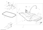 Fits 2013-2015 Sea-Doo GTX LTD 215 / GTX LTD iS 260 RH Seat Protector, OEM Part # 269002538
