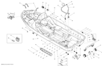 Fits 1996-5666 Sea-Doo Boats Strap Clip, OEM Part # 293850024