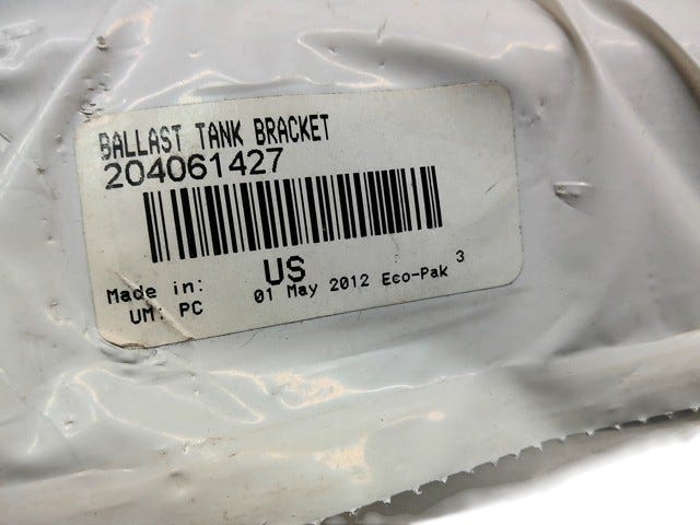 Fits 2012 Sea-Doo 230 Wake 430 / 230 Wake 520 Ballast TANK Bracket, OEM Part # 204061427