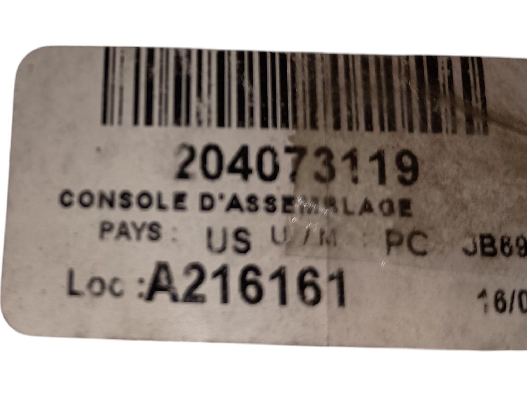 2008-2010 Fits Sea-Doo 255, 1 X 255 (1503Ho) Console Ass'y, OEM Part # 204073119 - Vintage image