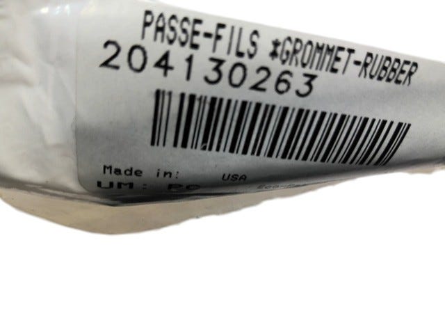 Fits 2010 Sea-Doo 230 Wake SE 510 Rubber Grommet, OEM Part # 204130263