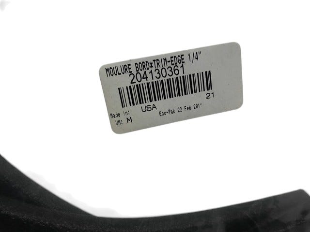 Fits 2011-2012 Sea-Doo 200 Speedster 510 / 230 Challenger SE 520 EDGE TRIM 1/4", OEM Part # 204130361