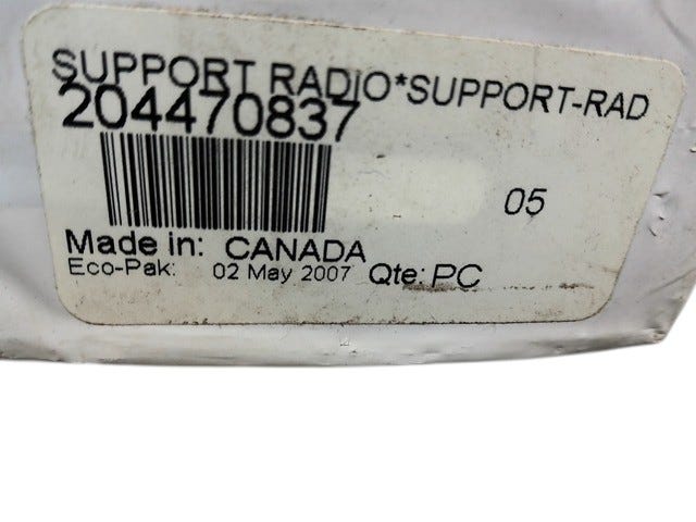 Fits 2003-2012 Sea-Doo 180 Challenger & Challenger SE 215 / 180 Challenger SE 260 Radio Support, OEM Part # 204470837