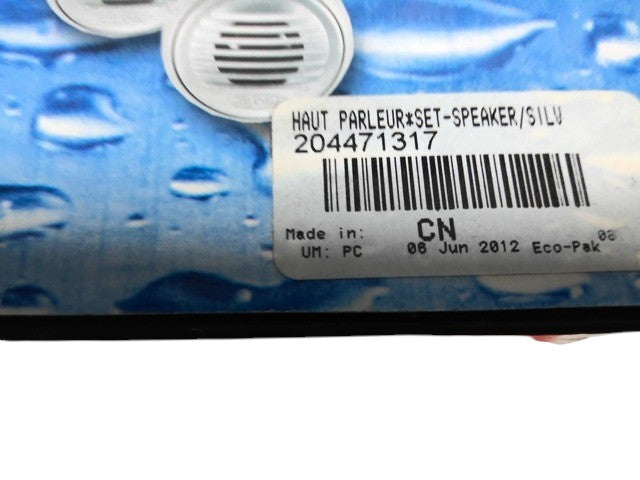 2012 Fits Sea-Doo 230 Challenger SE 430 Speaker Set Silver, OEM Part # 204471317 - Vintage image
