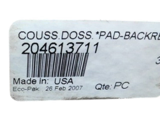 2007-2009 Fits Sea-Doo Islandia SE 430 Backrest Pad Assy, OEM Part # 204613711 - Vintage image