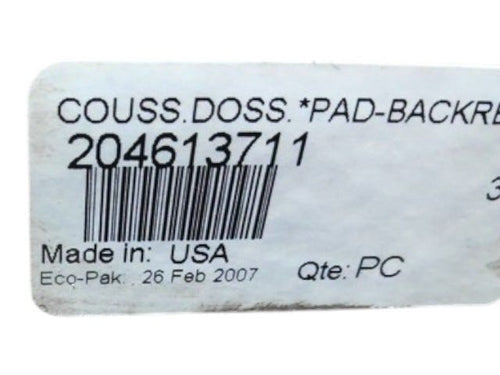 Fits 2007-2009 Sea-Doo Islandia SE 2 x 215 SCIC / Islandia SE 430 Backrest PAD ASM, OEM Part # 204613711
