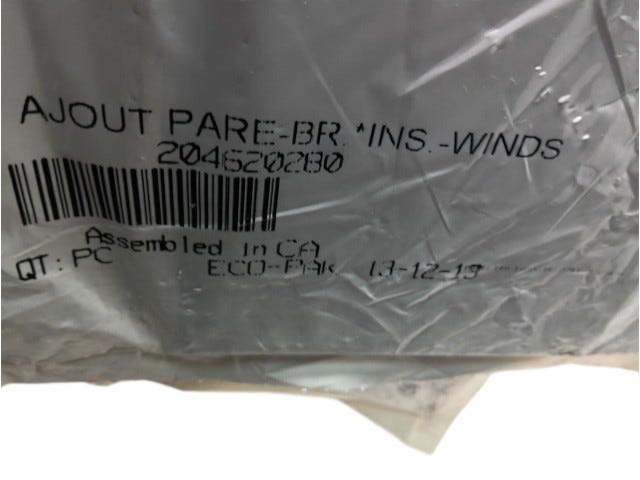 Fits 2004-2012 Sea-Doo 200 Speedster 510 / 200 Speedster Windscreen Insert, OEM Part # 204620280