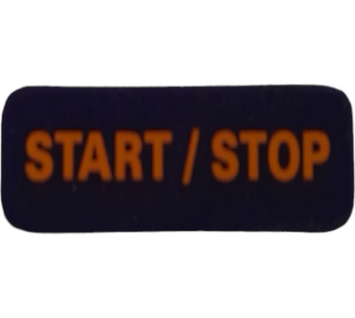 2003-2009 Fits Sea-Doo 1 X 215 Scic Start/ Stop Dash Label, OEM Part # 204901273 - Vintage image
