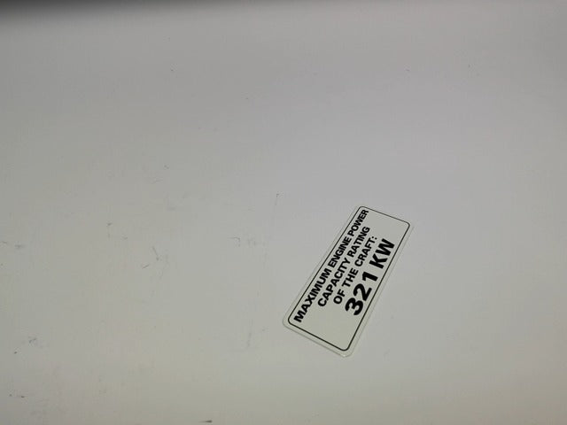 2006-2011 Fits Sea-Doo SE 310 Power Capacity Label, OEM Part # 204901612 - Vintage image