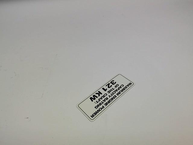 2006-2011 Fits Sea-Doo SE 310 Power Capacity Label, OEM Part # 204901612 - Vintage image