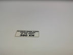 2009-2011 Fits Sea-Doo Challenger 310 Power Capacity Label, OEM Part # 204901984 - Vintage image