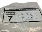 Fits 2010-2012 Sea-Doo 200 Speedster 510 Seating Label, OEM Part # 204902064
