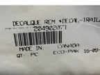 Fits Sea-Doo Sea-Doo Sea-Doo Decal TRAILER/210 Challeng, OEM Part # 204902071
