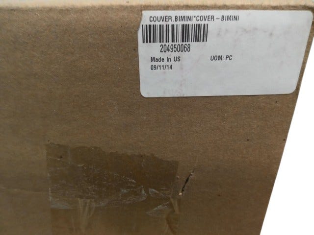 Fits 2008-2009 Sea-Doo Islandia SE 2 x 215 SCIC / Islandia SE 430 Bimini Cover, OEM Part # 204950068