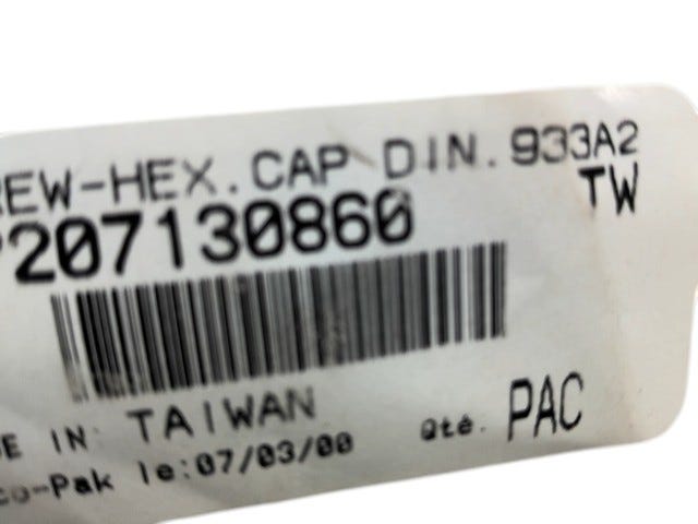 Fits BRP BRP BRP HEX Screw, M3 X 08, OEM Part # 207130860