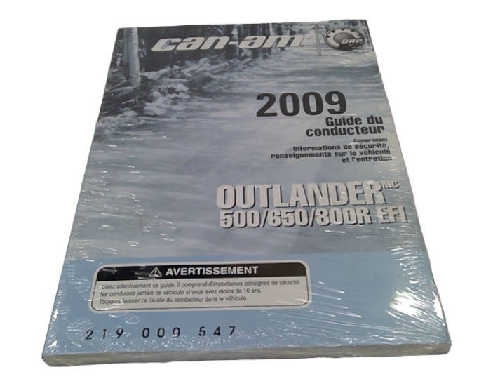 Sea-Doo Operator Guide, OEM Part # 219000547