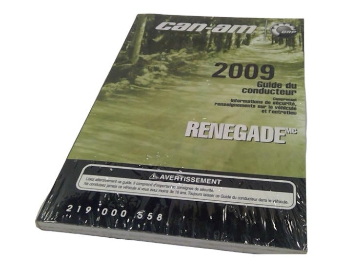 Sea-Doo Operator Guide, OEM Part # 219000558
