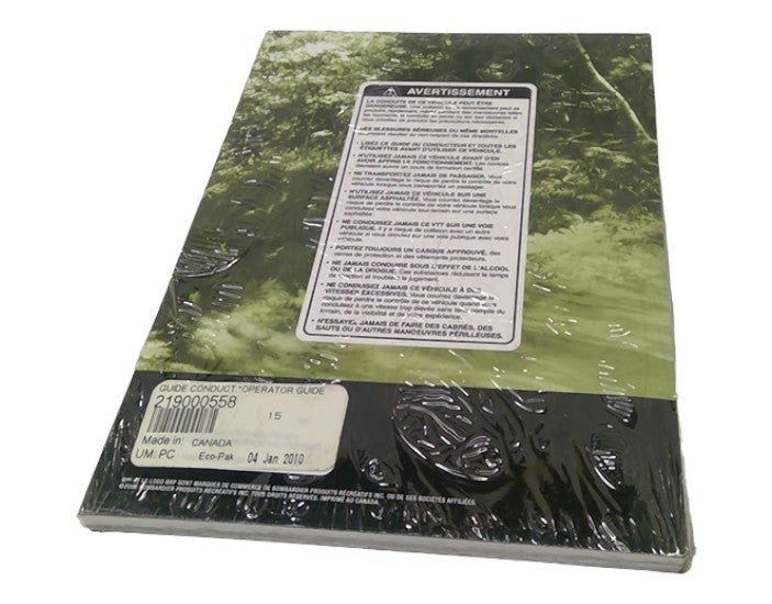 2009 Fits Can-Am Standard & X (3F9D, 3G9D) Operator Guide, OEM Part # 219000558 - Vintage image