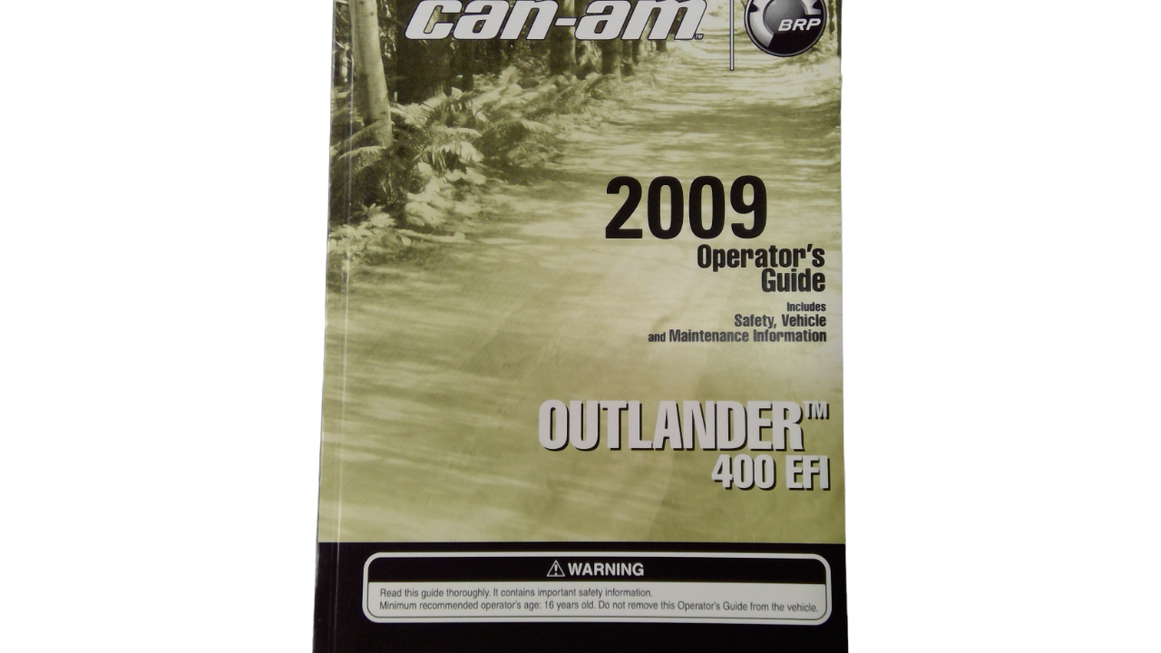 2009 Fits Can-Am Standard & X (3F9D, 3G9D) Operator Guide, OEM Part # 219000613 - Vintage image