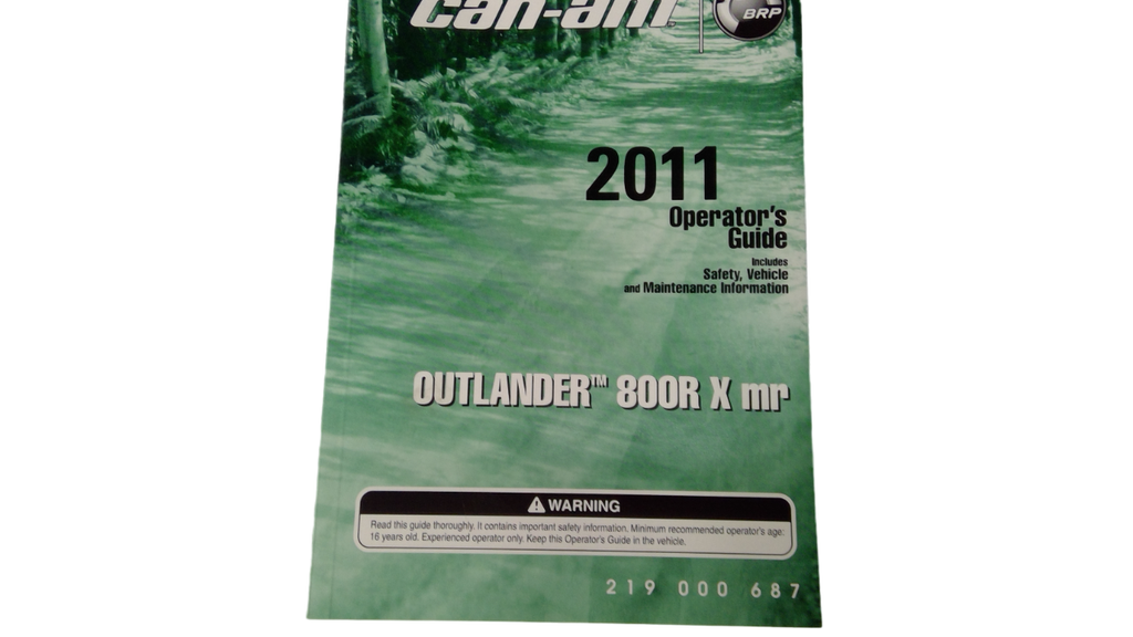 Fits BRP Operator Guide, OEM Part # 219000687