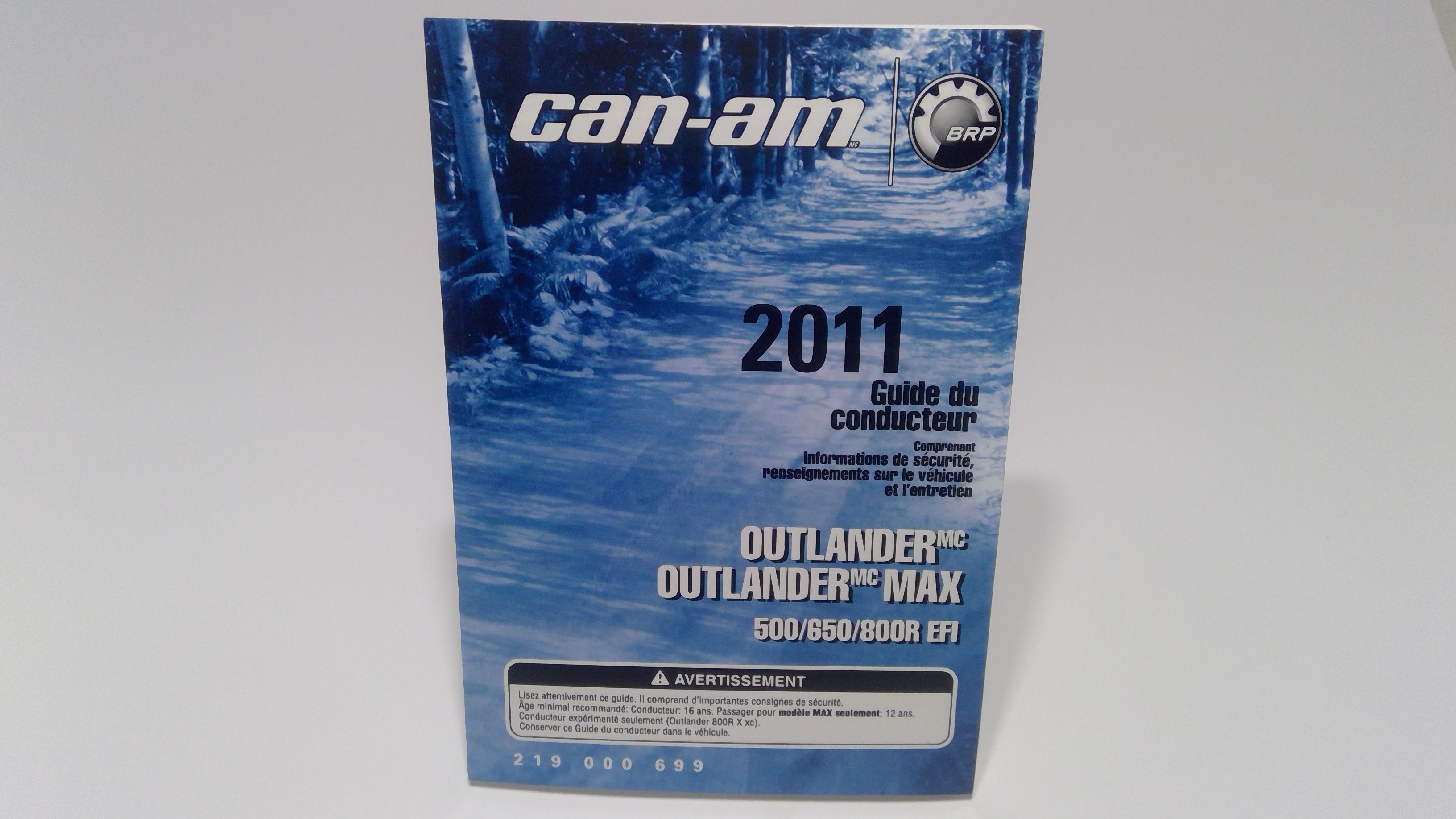 Fits BRP Operator Guide, OEM Part # 219000699
