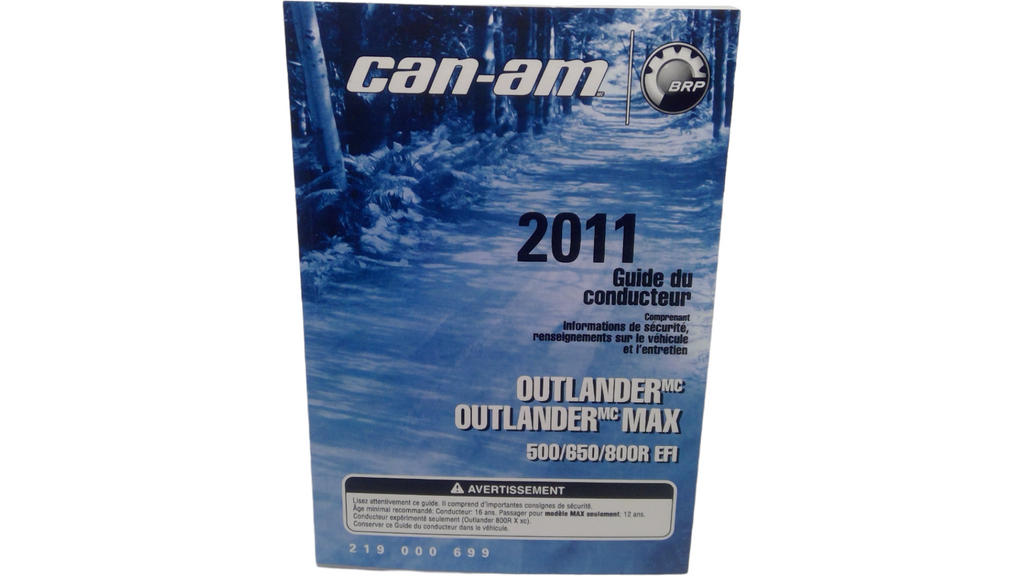 2011 Fits Can-Am Na, Ce & Int/ Ds 450 EFI Operator Guide, OEM Part # 219000699 - Vintage image