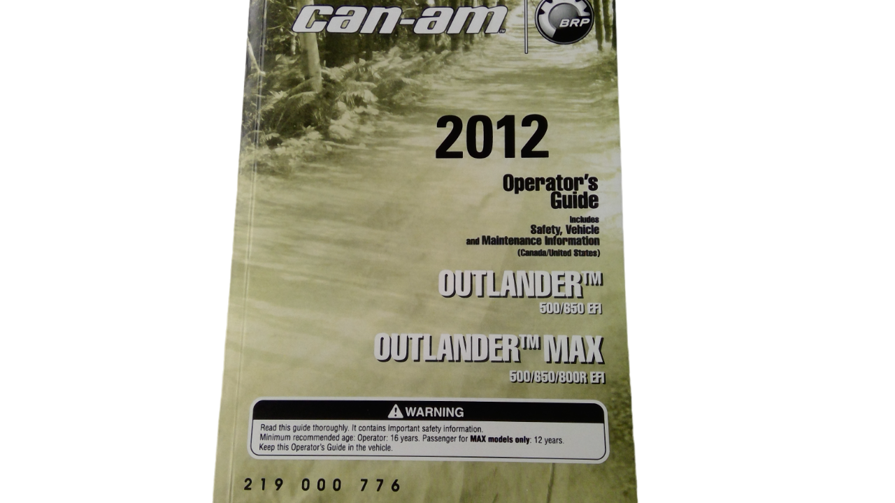 Fits BRP Operator Guide EN, OEM Part # 219000776