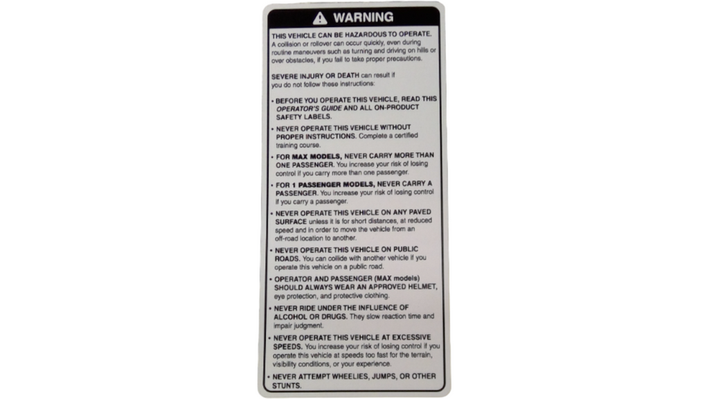 Fits BRP Operator Guide En, OEM Part # 219000776 - Vintage image