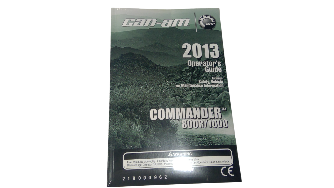 Fits BRP Operator Guide, OEM Part # 219000962