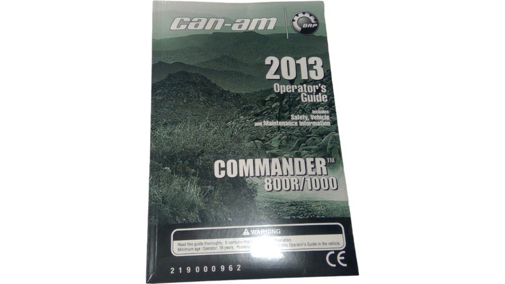 Fits BRP Operator Guide, OEM Part # 219000962 - Vintage image