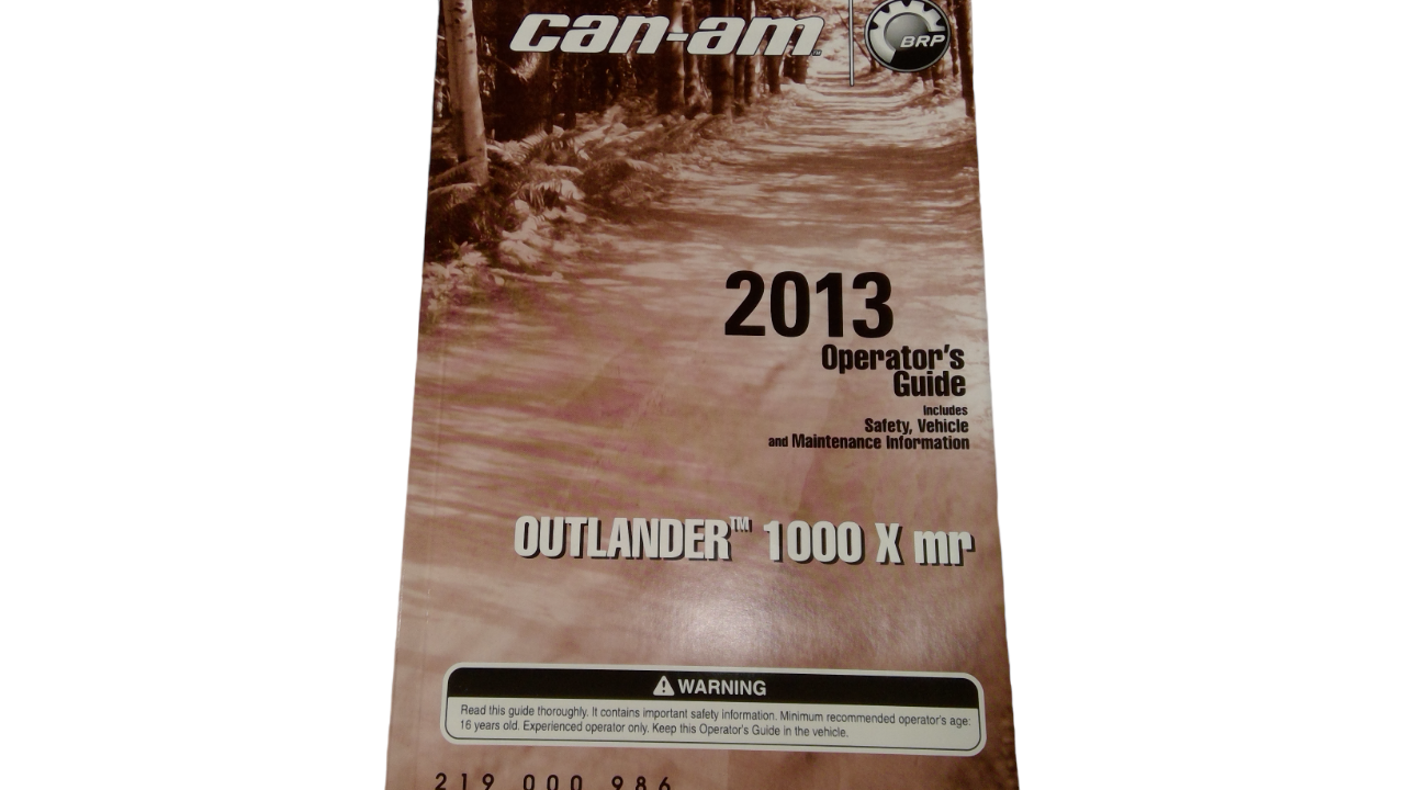 Fits BRP Operator Guide, OEM Part # 219000986 - Vintage image