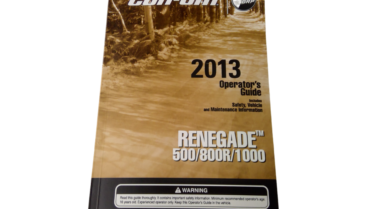 Fits BRP Operator Guide, OEM Part # 219000988