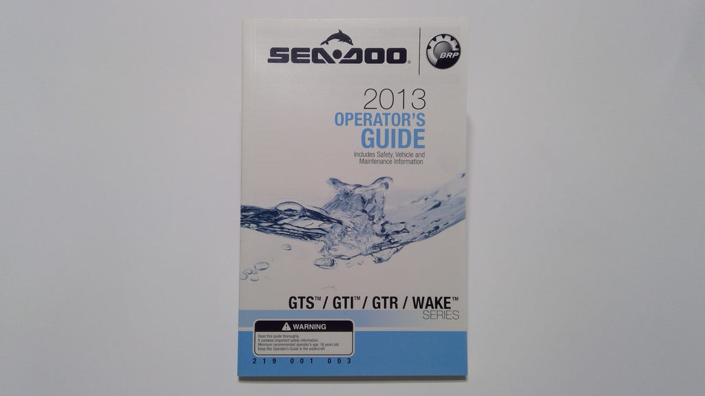 BRP Owner Guide, OEM Part # 219001003