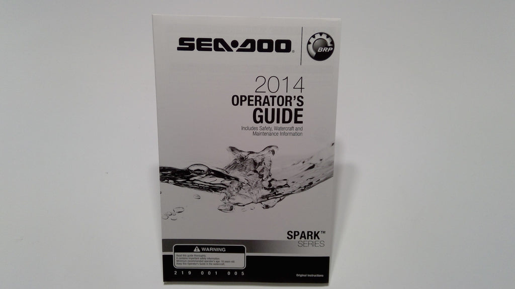BRP Operator Guide 2014, OEM Part # 219001005